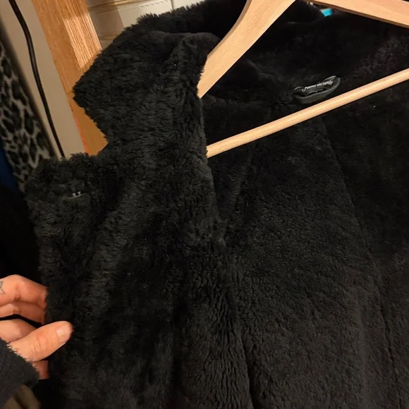 lambskin Cole Haan BLACK FULL LENGTH COAT - Picture 14 of 15